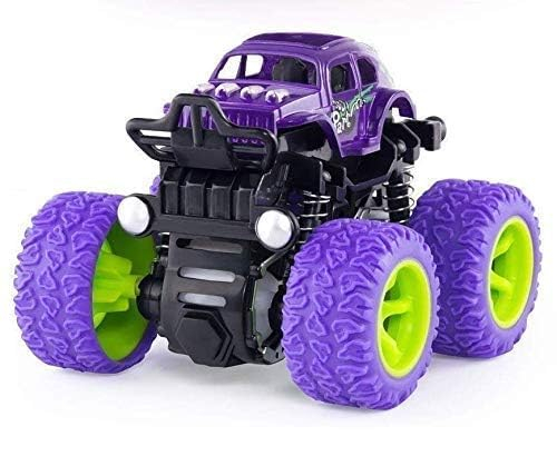 Robot Car Revolving Unbreakable Push and Go Toy 4 Wheel Friction Powered Mini Rock Monster Truck/car – Drive Vehicles Toys for