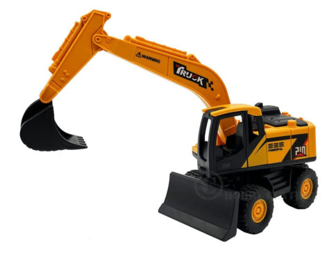 JCB Friction Truck Construction Vehicle Toy/Pull Back 180 Degree Rotatable Excavator Bulldozer Toys/Big Wheeler Heavy Duty