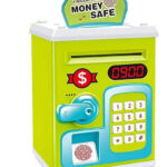 ATM Safe Kids Piggy Bank Money Safe Kids with Finger Print Sensor Piggy Savings Bank with Electronic Lock for Kids