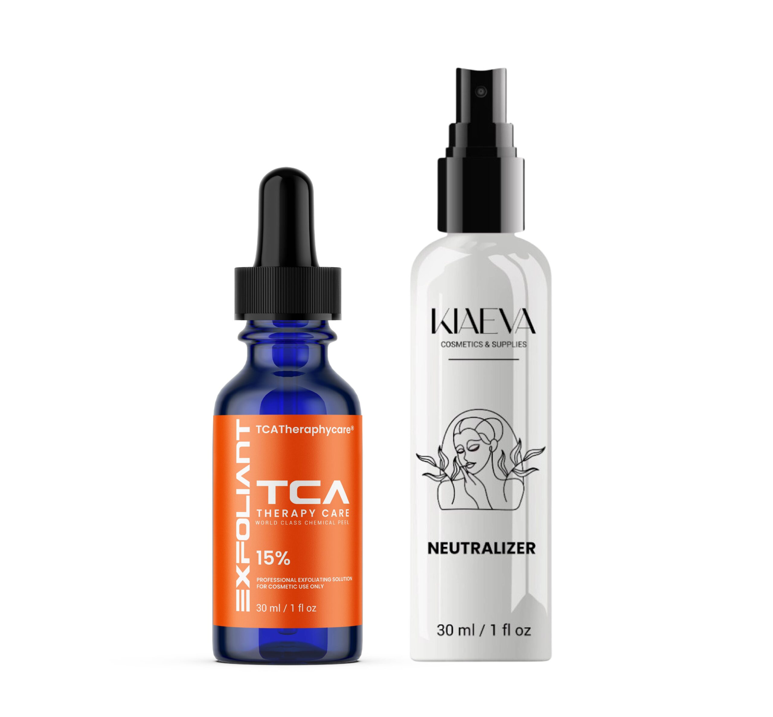 TCA Peel 15% Superior Grade Trichloroacetic Acid Chemical Skin Peel To Remove Acne And Fade Acne Marks,1oz/30ml With Neutralizer 100ml