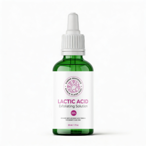 Lactic Acid 20% Chemical Peel 30ml / 1oz – Professional AHA Facial Exfoliant for Skin Resurfacing, Smooth Looking Texture & Hydrated Appearance