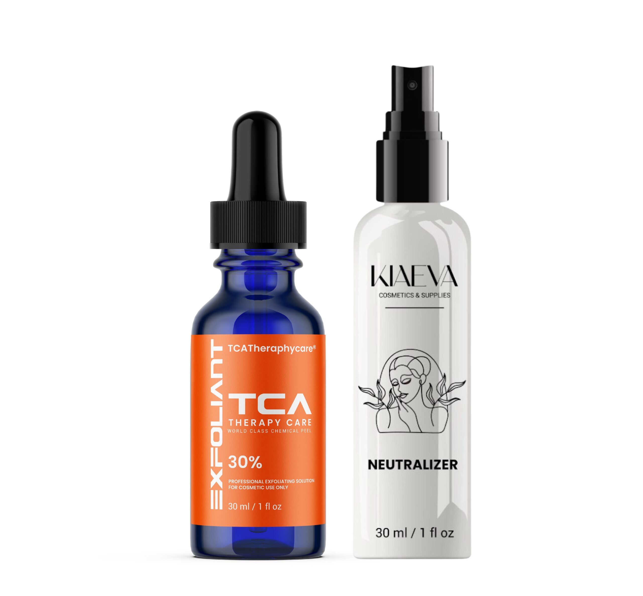 TCA Peel 30% Superior Grade Trichloroacetic Acid Chemical Skin Peel To Remove Acne And Fade Acne Marks,1oz/30ml With Neutralizer 100ml