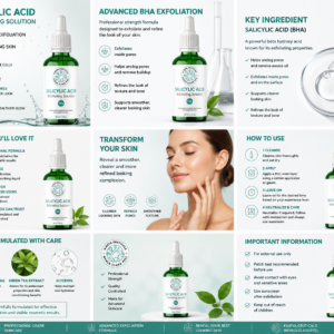 Salicylic Acid 50% Chemical Peel 30ml / 1oz – Professional BHA Facial Exfoliant for Skin Resurfacing, Pore Refinement & Smooth Looking Skin – Advanced Cosmetic Peel Solution Hover