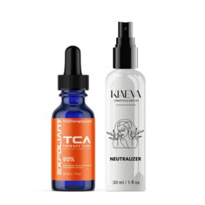 TCA Peel 60% Superior Grade Trichloroacetic Acid Chemical Skin Peel To Remove Acne And Fade Acne Marks,1oz/30ml With Neutralizer 100ml