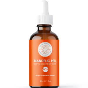 Mandelic 50% Acid Chemical Peel 30ml / 1oz – Professional AHA Facial Exfoliant for Skin Resurfacing, Smooth Looking Texture & Refined Appearance
