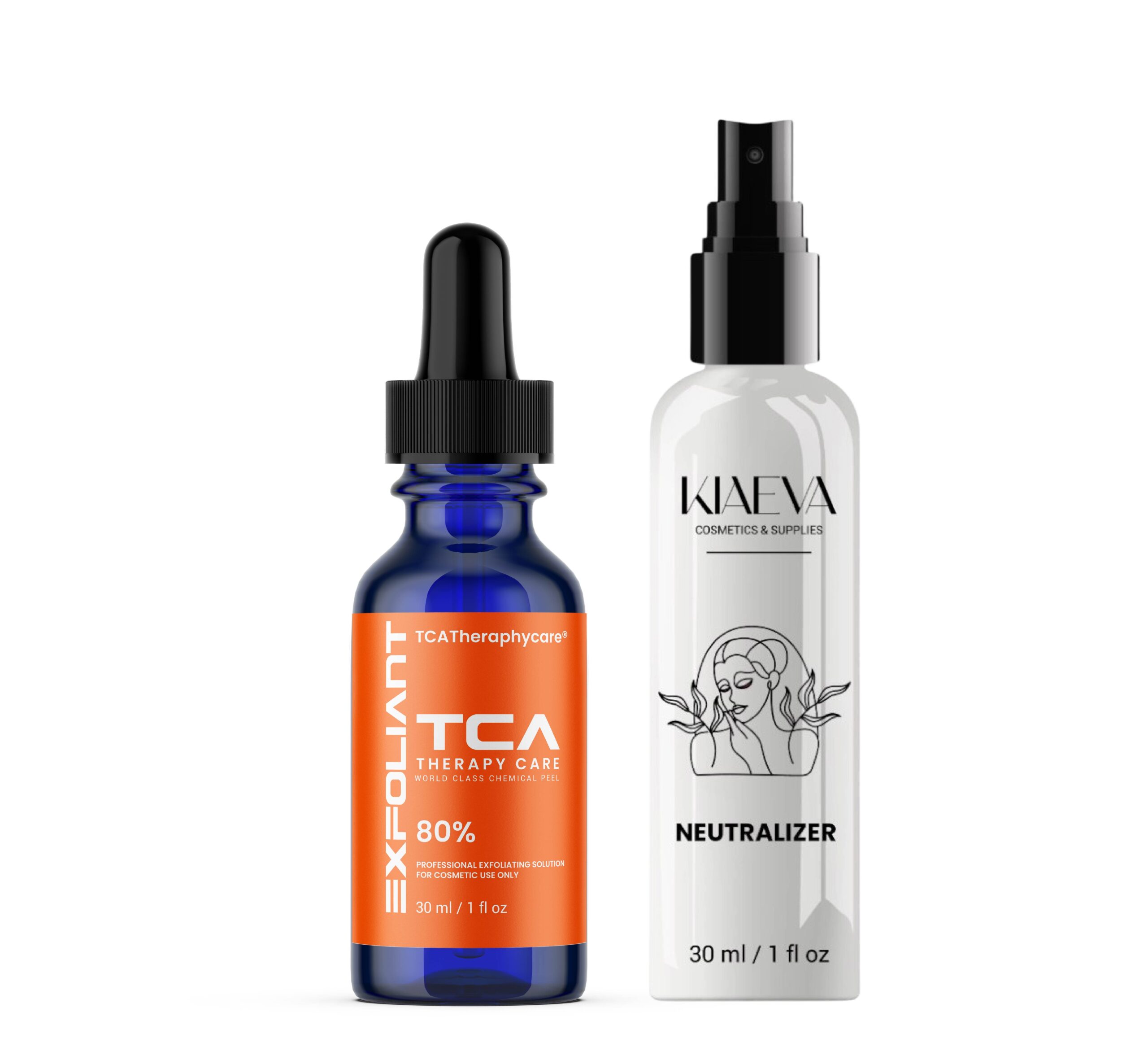 TCA Peel 80% Superior Grade Trichloroacetic Acid Chemical Skin Peel To Remove Acne And Fade Acne Marks,1oz/30ml With Neutralizer 100ml