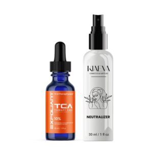 TCA Peel 10% Superior Grade Trichloroacetic Acid Chemical Skin Peel To Remove Acne And Fade Acne Marks,1oz/30ml With Neutralizer 100ml