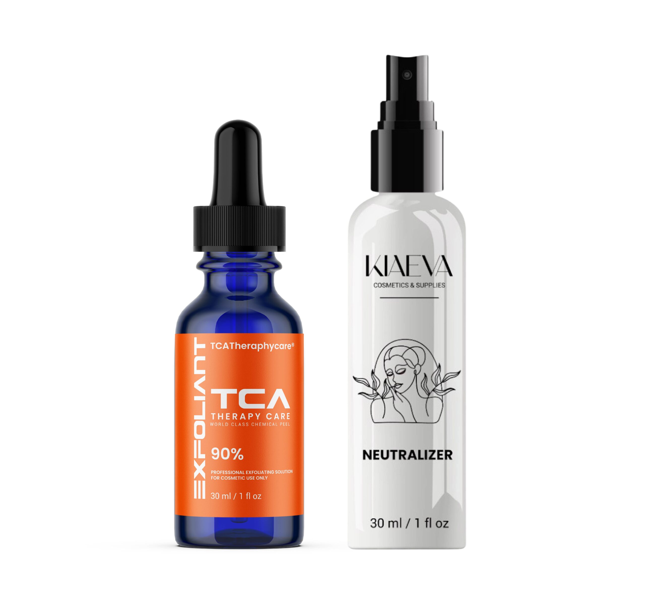 TCA Peel 90% Superior Grade Trichloroacetic Acid Chemical Skin Peel To Remove Acne And Fade Acne Marks,1oz/30ml With Neutralizer 100ml
