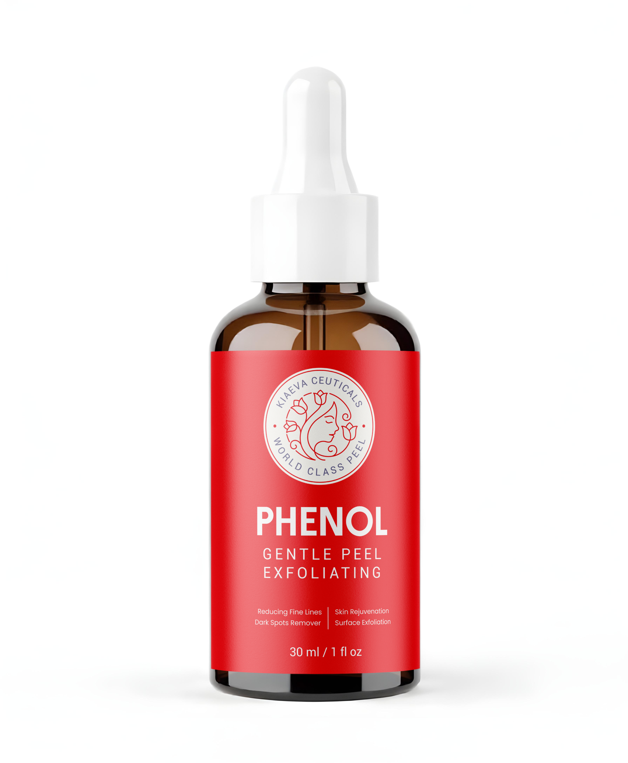 Phenol Peel Professional Facial Exfoliant 30ml / 1oz – Advanced Cosmetic Skin Resurfacing Solution for Smooth Looking Texture & Refined Appearance