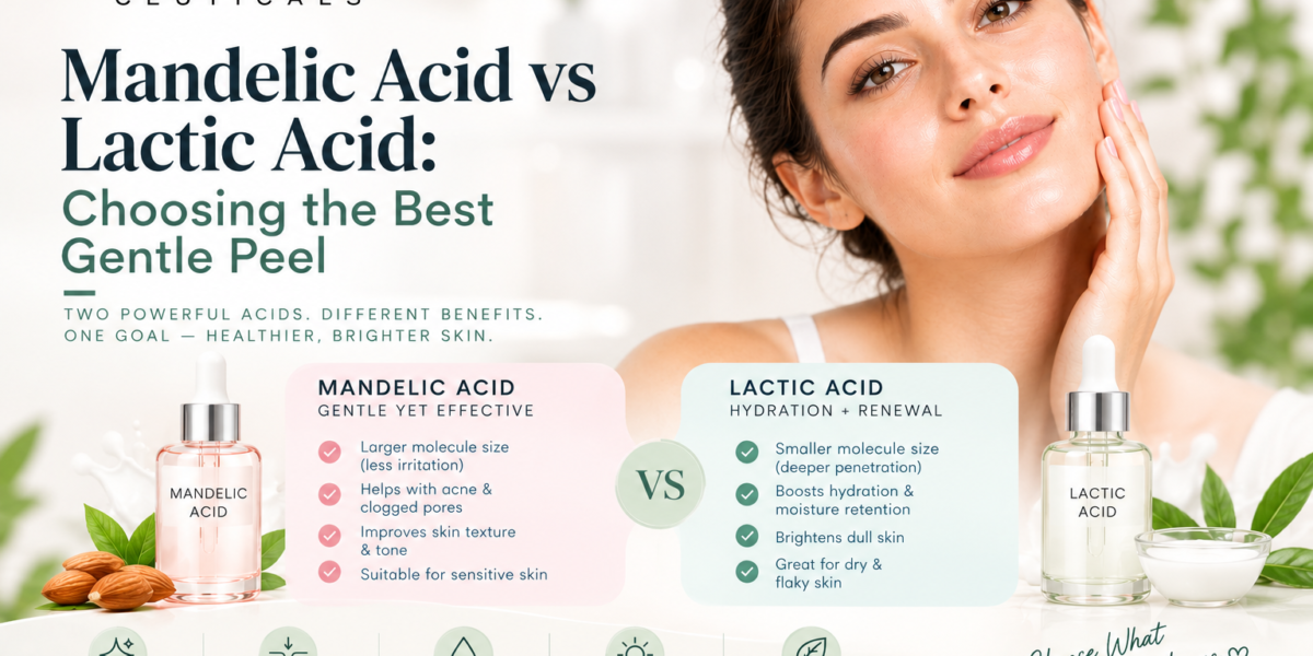 Mandelic Acid vs Lactic Acid: Choosing the Best Gentle Peel